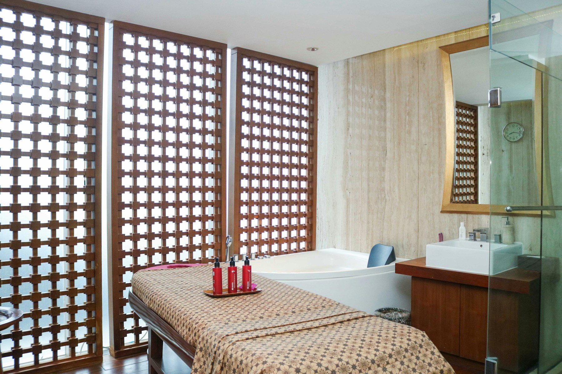 Upscale med spa treatment room